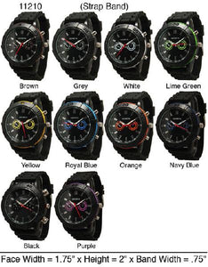 6 Silicone Strap Band Watches