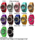 Load image into Gallery viewer, 6 Geneva Silicone Bangles Watches
