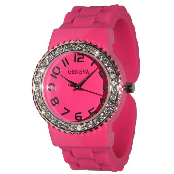 6 Geneva Silicone Bangles Watches