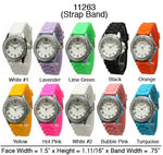 Load image into Gallery viewer, 6 Geneva Ceramic Silicone Style Watches
