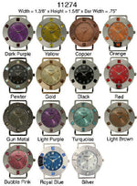 Load image into Gallery viewer, 6 Solid Bar Watch Faces/W Rhinestones
