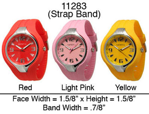 6 Geneva Silicone Strap Band Watches