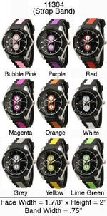 Load image into Gallery viewer, 6 Geneva Strap Band Watches
