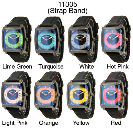 6 Geneva Strap Band Watches