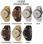 Load image into Gallery viewer, 6 Geneva Closed Band Watches
