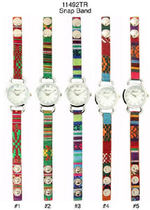 6 Geneva Tribal Print Watches