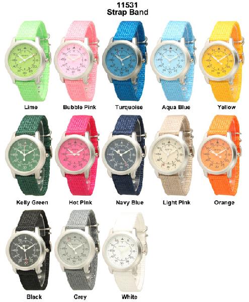 6 Geneva Strap Band Watches