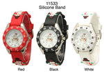 Load image into Gallery viewer, 6 Children&#39;s Silicone Strap Band Watches
