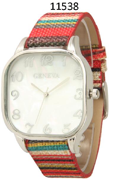 6 Geneva Strap Band Watches