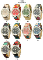 Load image into Gallery viewer, 6 Geneva Strap Band Watches
