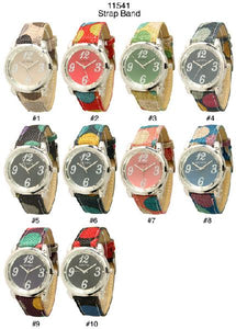 6 Geneva Strap Band Watches