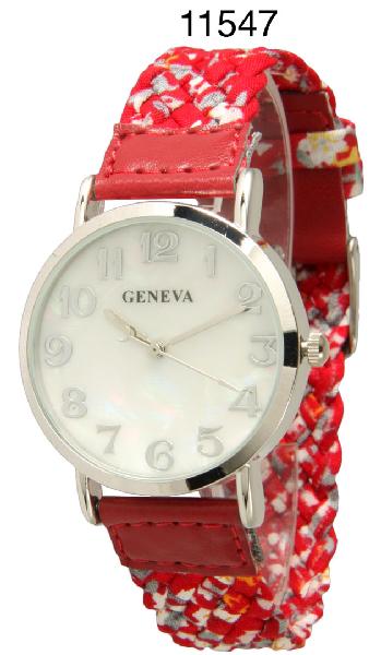 6 Geneva Strap Band Watches