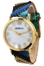 Load image into Gallery viewer, 6 Geneva Strap Band Watches
