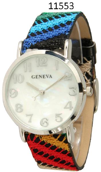 6 Geneva Strap Band Watches