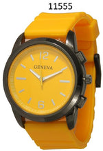 Load image into Gallery viewer, 6 Geneva Silicone Band Watches
