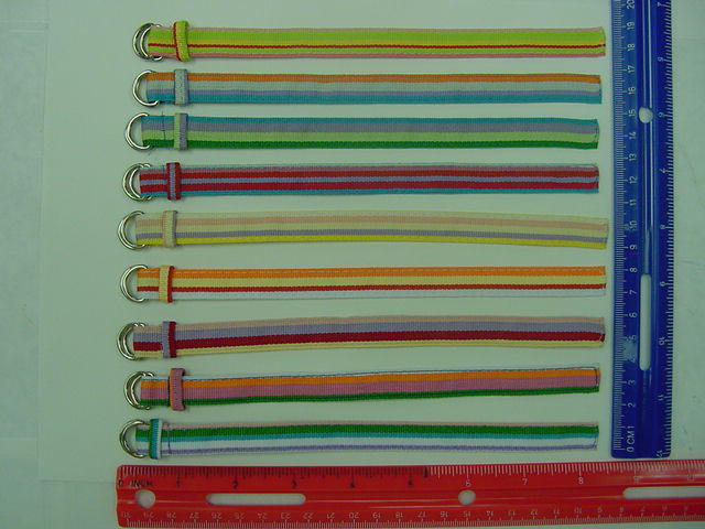 50 Mini Grosgrain Ribbon Bands(Stripes)