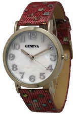 Load image into Gallery viewer, 6 Geneva Strap Band Watches
