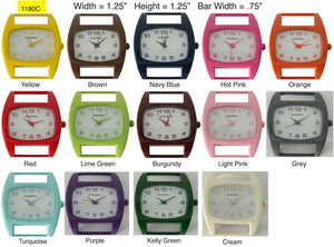 6 Color Case Solid Bar Watch Faces