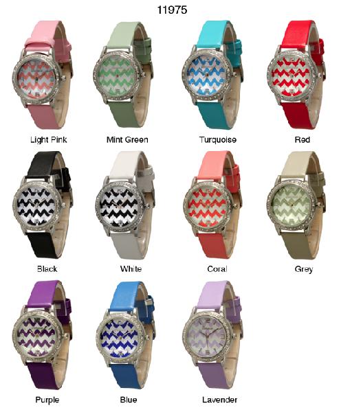 6 Geneva Strap Band Watches