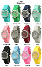 Load image into Gallery viewer, 6 Geneva Strap Band Watches
