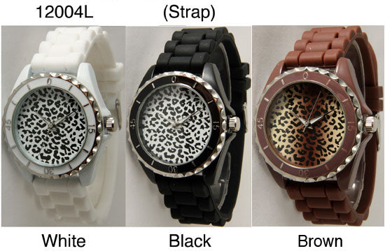 6 Geneva Silicon Strap Band Watches