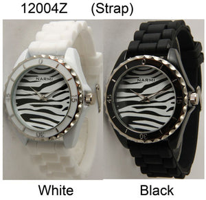 6 Geneva Silicon Strap Band Watches