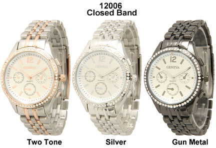 6 Geneva Closed Band Watches