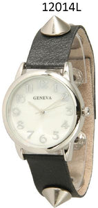 6 Geneva Snap Band Watches