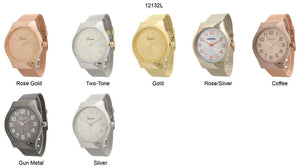 6 Geneva Mesh Band Watches