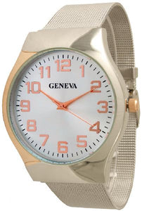 6 Geneva Mesh Band Watches