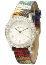 Load image into Gallery viewer, 6 Geneva Strap Band Watches
