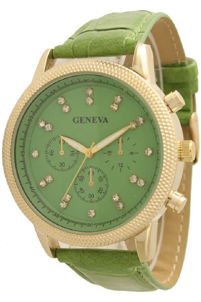 6 Geneva Strap Band Watches