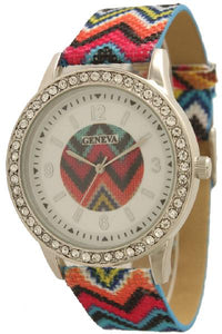 6 Geneva Strap Band Watches