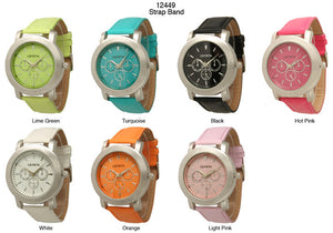 6 Geneva Strap Band Watches