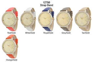 6 Geneva Strap Band Watches