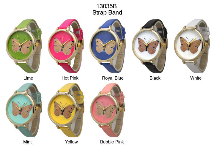 6 Geneva Strap Band Watches