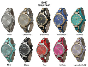 6 Geneva Strap Band Watches