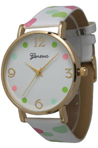 6 Geneva Strap Band Watches