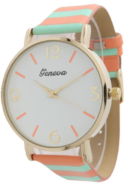 6 Geneva Strap Band Watches