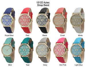 6 Geneva Strap Band Watches