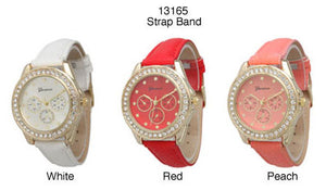 6 Geneva Strap Band Watches