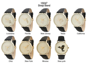 6 Geneva Strap Band Watches