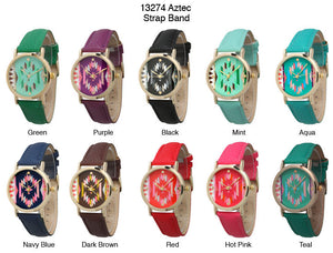 6 Geneva Strap Band Watches