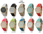 Load image into Gallery viewer, 6 Geneva Strap Band Watches
