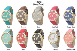 6 Geneva Strap Band Watches