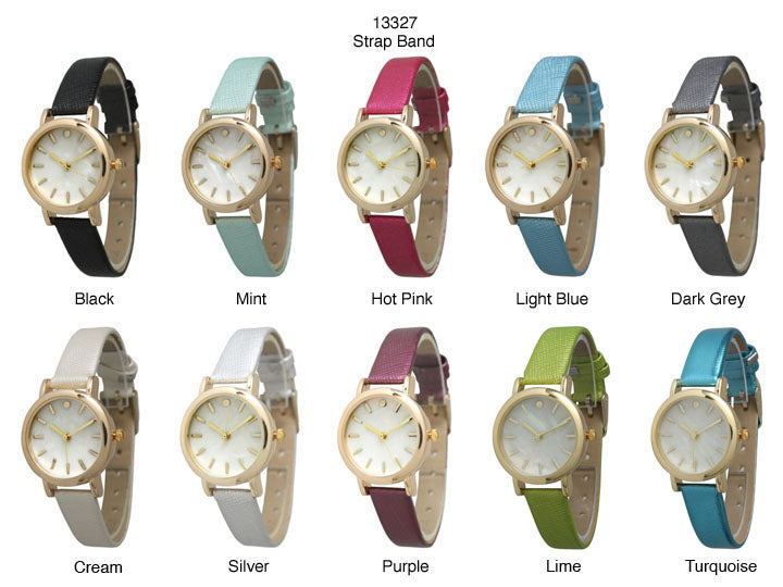 6 Geneva Strap Band Watches