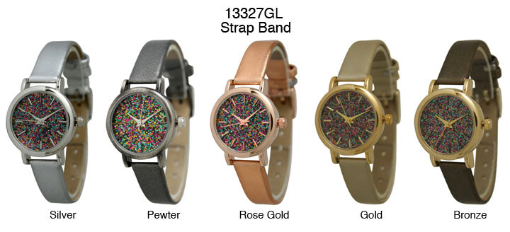 6 Geneva Strap Band Watches