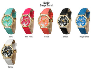 6 Geneva Martinique Floral Watches