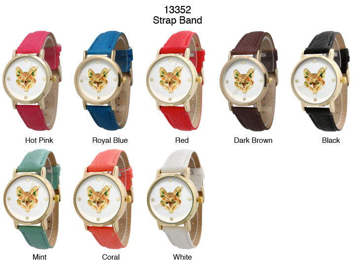 6 Geneva Strap Band Watches