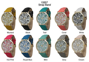 6 Geneva Strap Band Watches